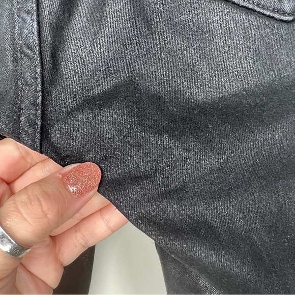 Good American Good Waist Waxed Black Size 4 - Picture 11 of 11